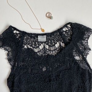 Free People Black Lace Dress